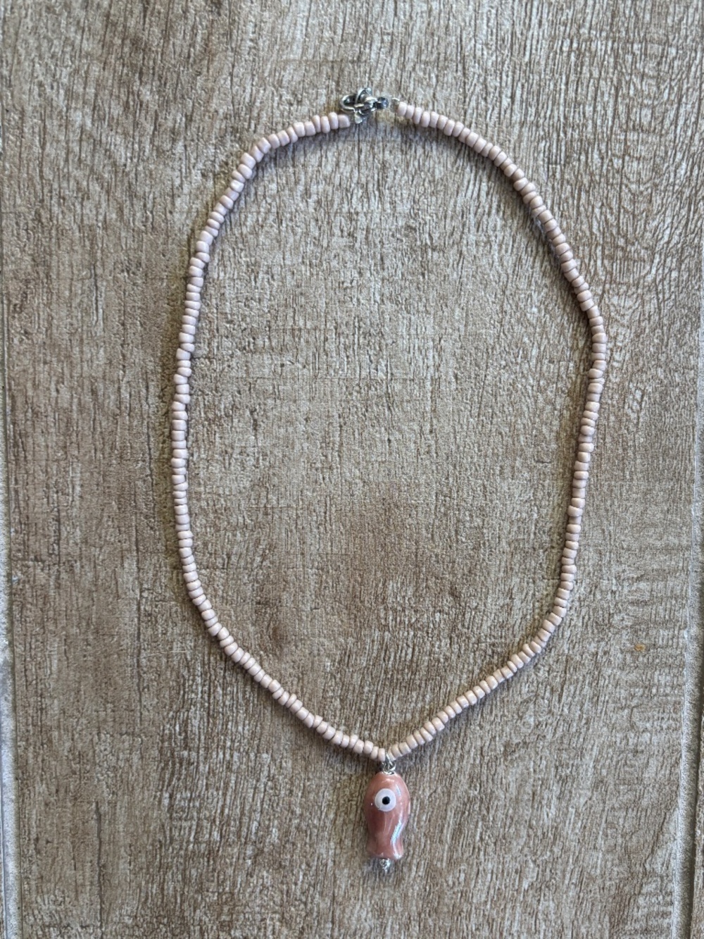 Fish Design Seed Bead Necklace